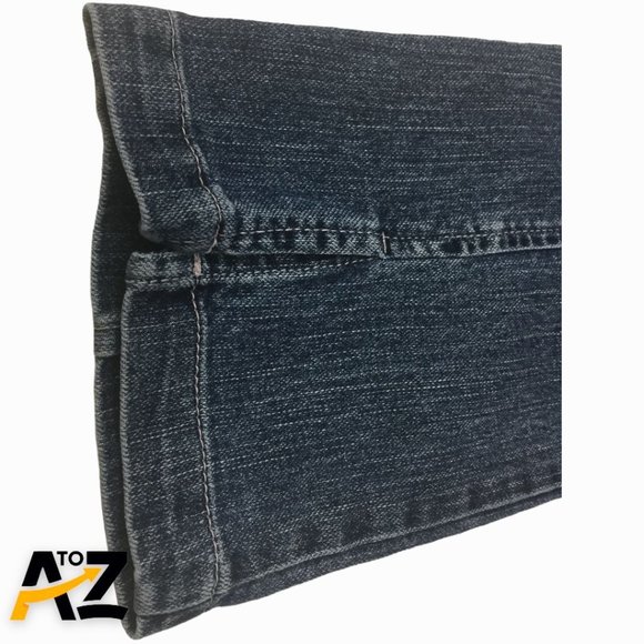 Kikit Womens Pants Size 4 Petite Blue Straight Leg Jeans Pockets - Picture 3 of 11